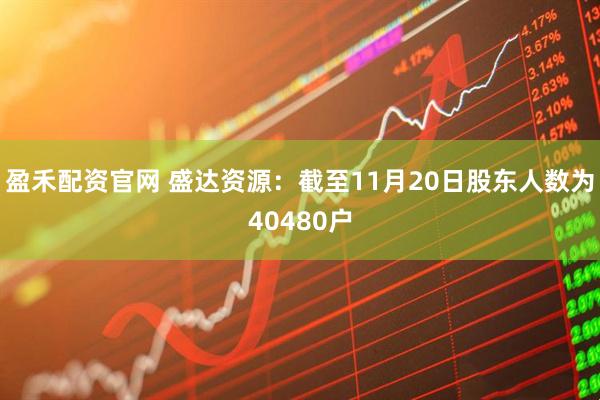 盈禾配资官网 盛达资源：截至11月20日股东人数为40480户
